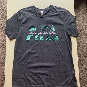 Alpha Gamma Delta Floral Tee